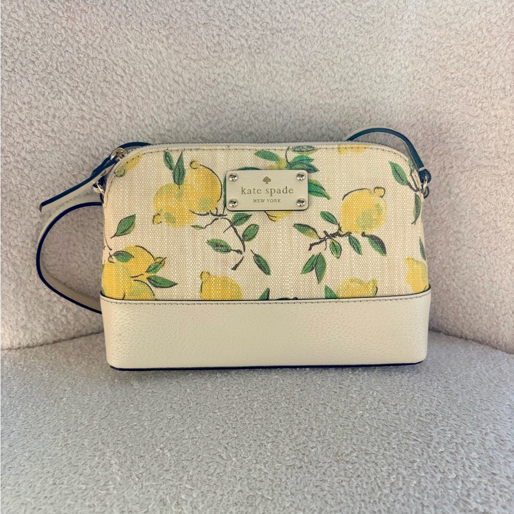 ‼️SOLD‼️kate spade Lemon Print Crossbody - Cream & Yellow